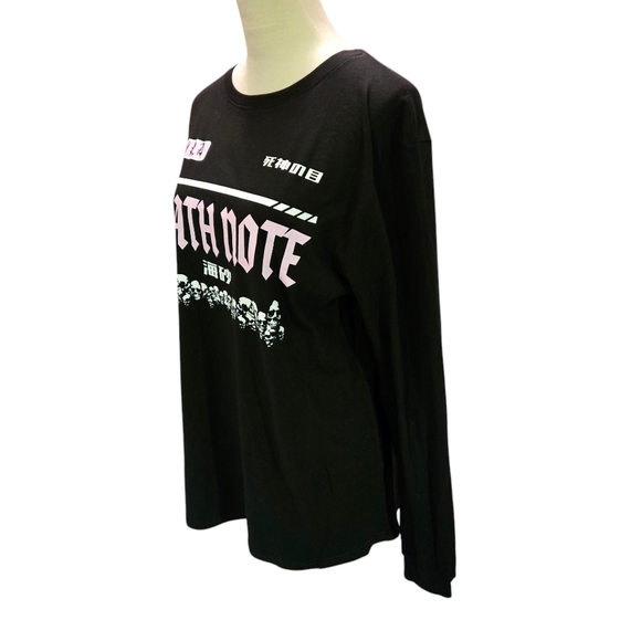 Death Note Amane Black & Pink Long Sleeve Tee Anime/Manga Character Women size M - Picture 3 of 12